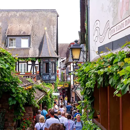 Rhine View Stay By The Drosselgasse!